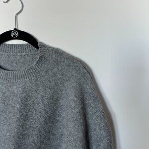Women's Grey Oversized Sweater